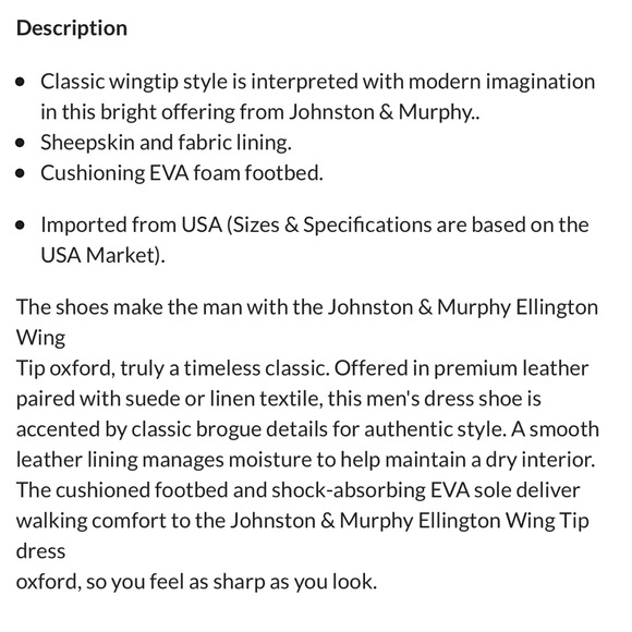 Johnston and Murphy Men’s Oxfords - Picture 8 of 8